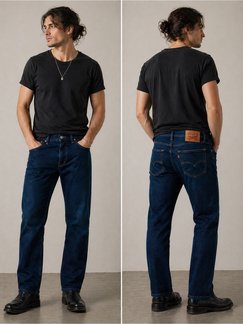 Levis 505 Mens Straight Leg Jeans W36 Classic Fit Blue Denim Made In Mexico